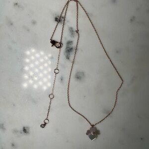 swarovski rose gold necklace